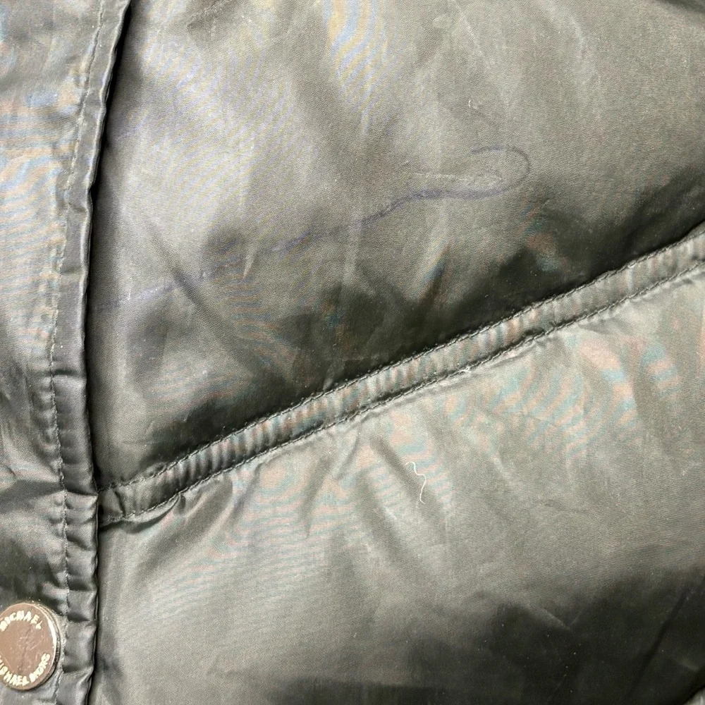 Michael Kors Olive Puffer Jacket with Fur Trim - Picture 8 of 15